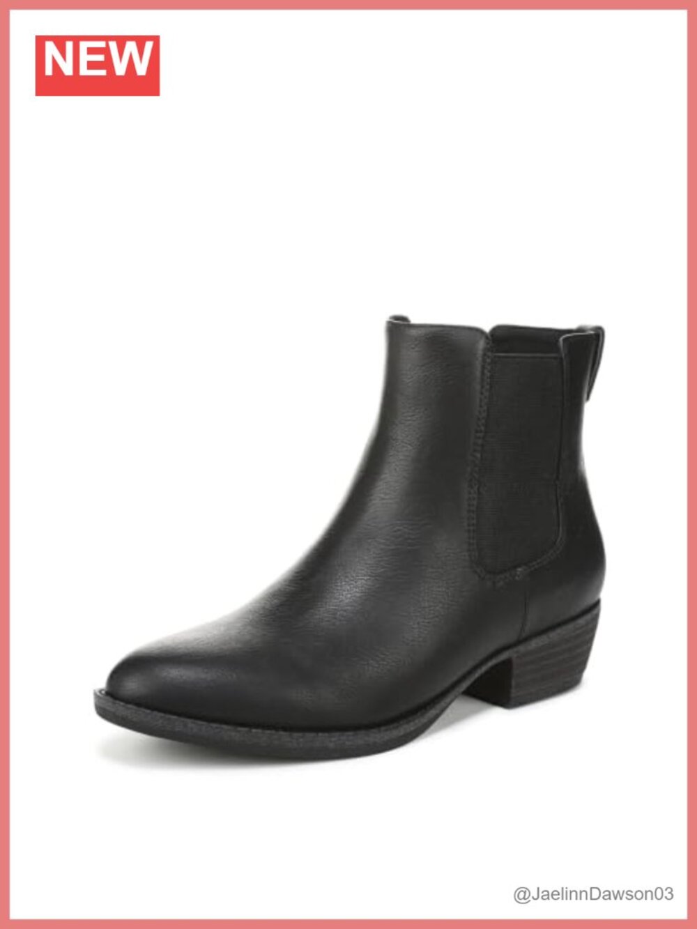 Dr. Scholl's Mara Chelsea Ankle Boots Recycled Microfiber Comfort Block Heel